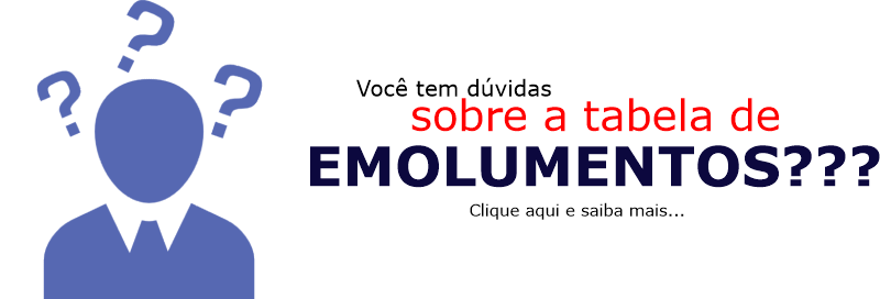 Dúvidas sobre Emolumentos